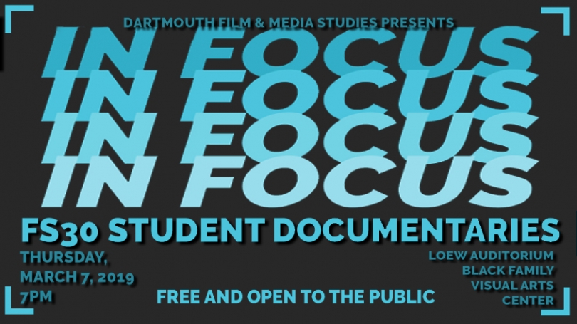Student Documentary Film Screening Film Media Studies Student Documentary Film Screening Film Media Studies